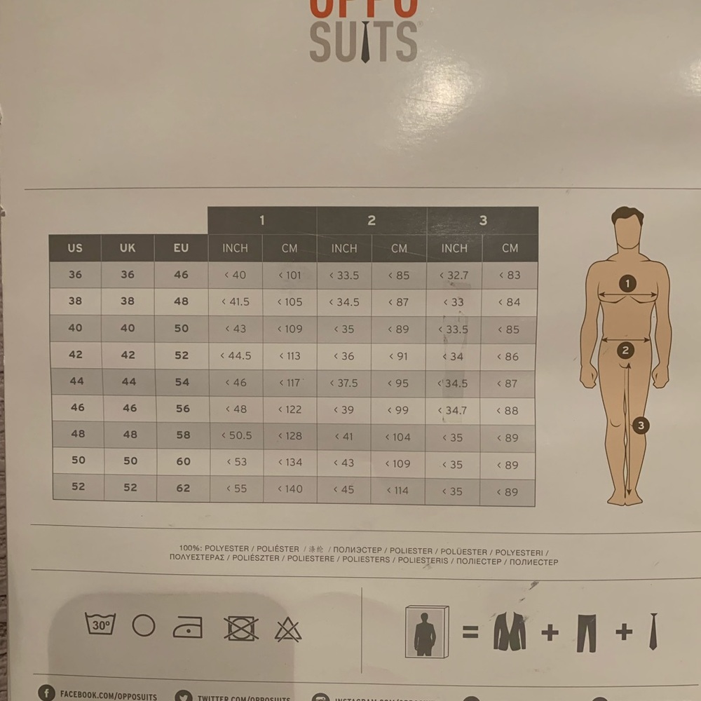 OppoSuits Red Christmas Suit with Snowman and Tree Design - Picture 6 of 10
